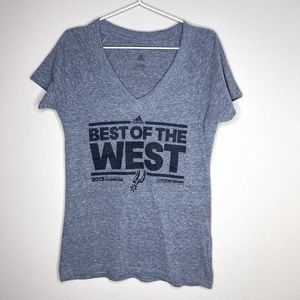 📍Adidas Best of the West Spurs vneck